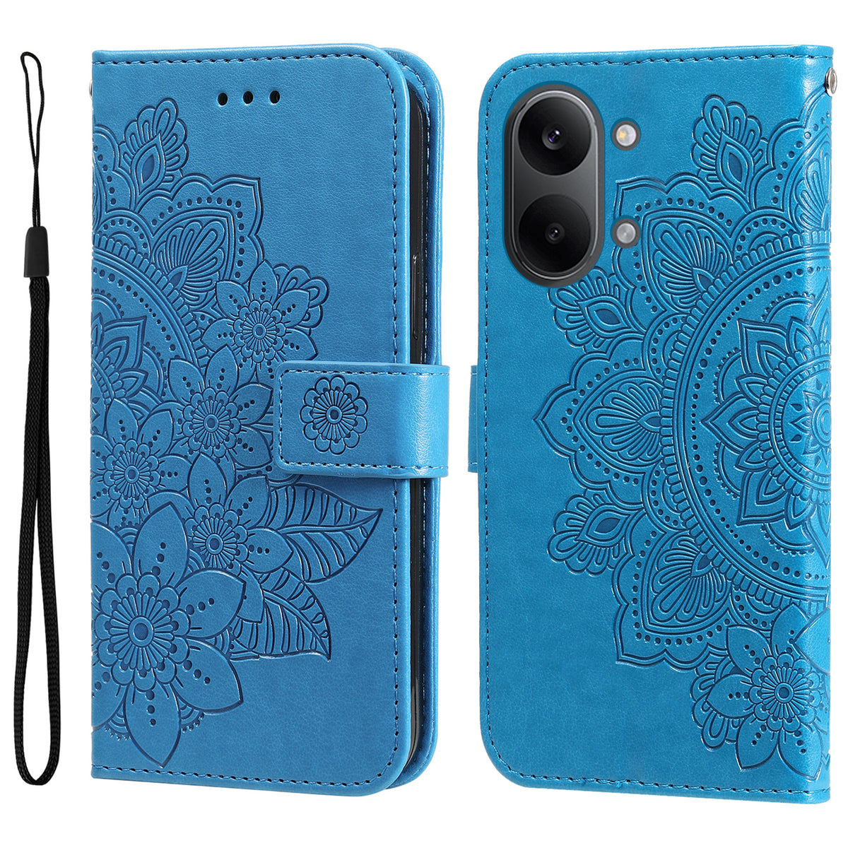 For Xiaomi Redmi Turbo 5 Max 5G Case Floral Pattern PU Leather Wallet Stand Phone Cover