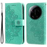 For Xiaomi 17 Ultra 5G Case Floral Pattern PU Leather Wallet Stand Phone Cover
