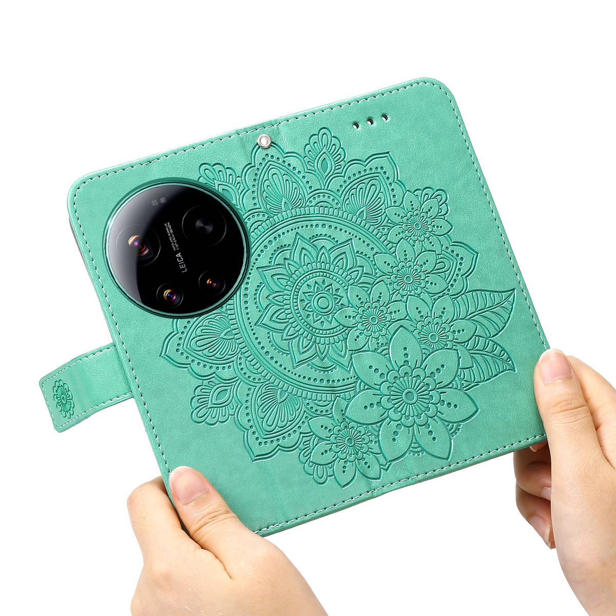 For Xiaomi 17 Ultra 5G Case Floral Pattern PU Leather Wallet Stand Phone Cover