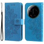 For Xiaomi 17 Ultra 5G Case Floral Pattern PU Leather Wallet Stand Phone Cover