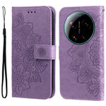 For Xiaomi 17 Ultra 5G Case Floral Pattern PU Leather Wallet Stand Phone Cover