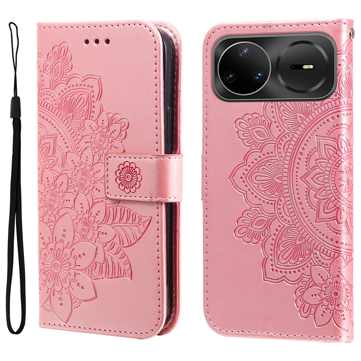 For Huawei nova 15 Ultra 5G / Huawei nova 15 Pro 5G Case Floral Pattern PU Leather Wallet Stand Phone Cover