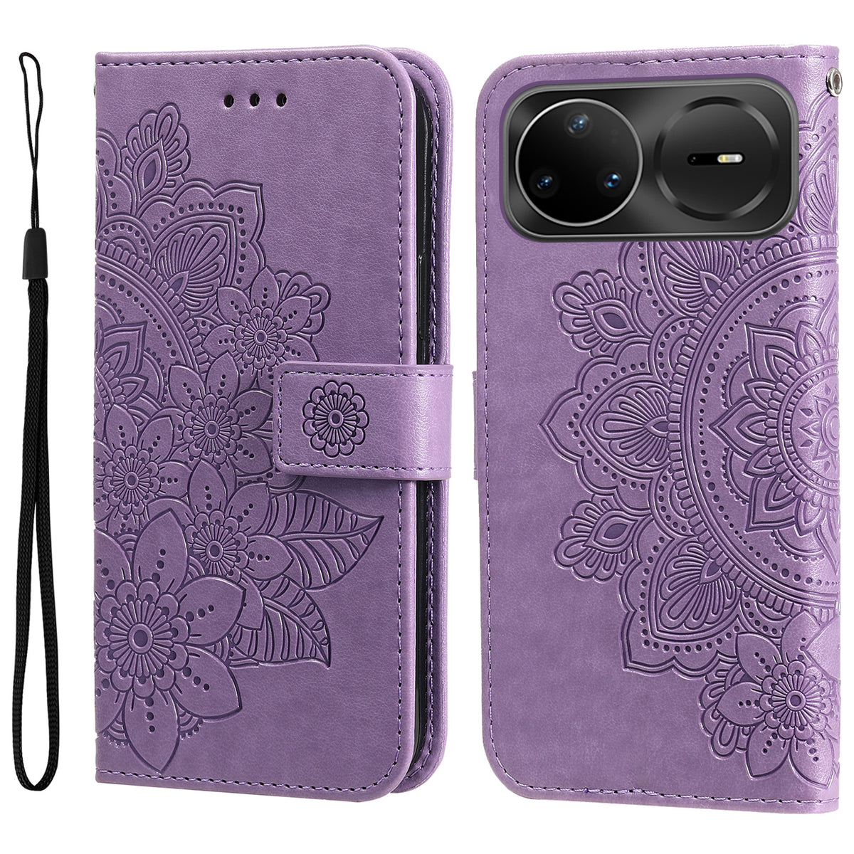 For Huawei nova 15 Ultra 5G / Huawei nova 15 Pro 5G Case Floral Pattern PU Leather Wallet Stand Phone Cover