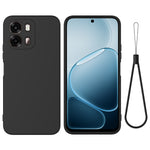 Til Oppo A6 4G / A6 5G (Global) / A6s 5G / A6s 4G / A6t Pro 4G Flydende Silikone Cover Telefonbagside med Håndrem