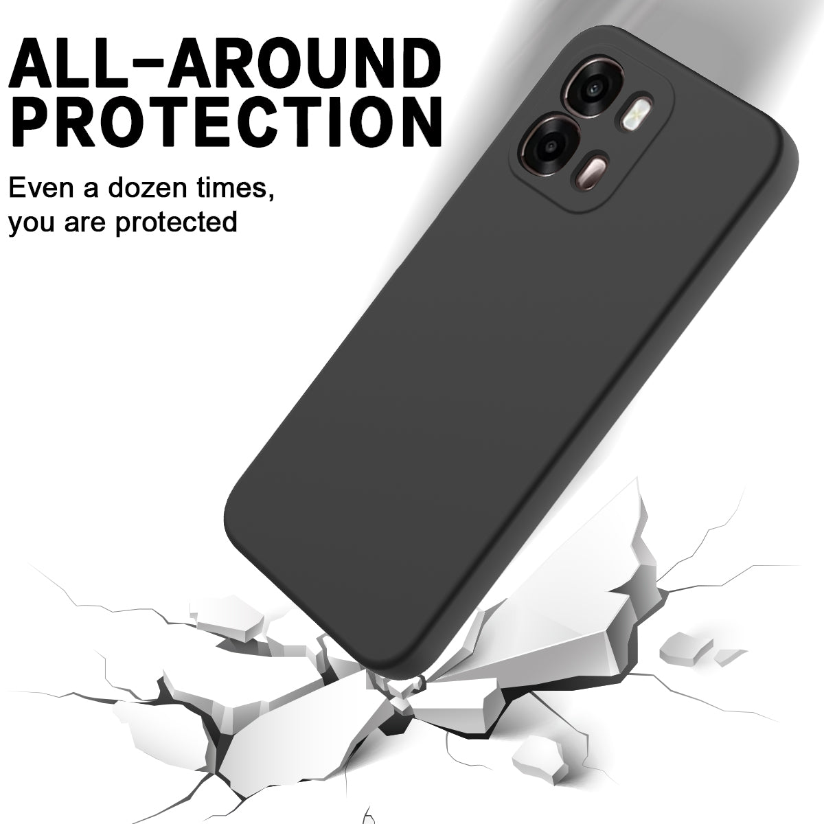 Til Oppo A6 4G / A6 5G (Global) / A6s 5G / A6s 4G / A6t Pro 4G Flydende Silikone Cover Telefonbagside med Håndrem