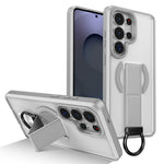 Magnetisk etui til Samsung Galaxy S26 Ultra med sammenklappelig støttefod/ringholder, TPU + PC-mobilcover