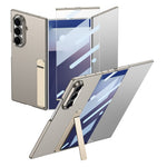 GKK For Samsung Galaxy Z TriFold 5G Case Kickstand Ultra Thin PC Phone Cover with Tempered Glass Film
