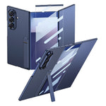 GKK For Samsung Galaxy Z TriFold 5G Case Kickstand Ultra Thin PC Phone Cover with Tempered Glass Film