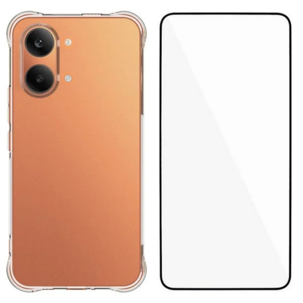 WANLONFENG For Xiaomi Redmi Turbo 5 Max 5G Case  WL Series 2.0mm TPU Phone Cover with Tempered Glass Film