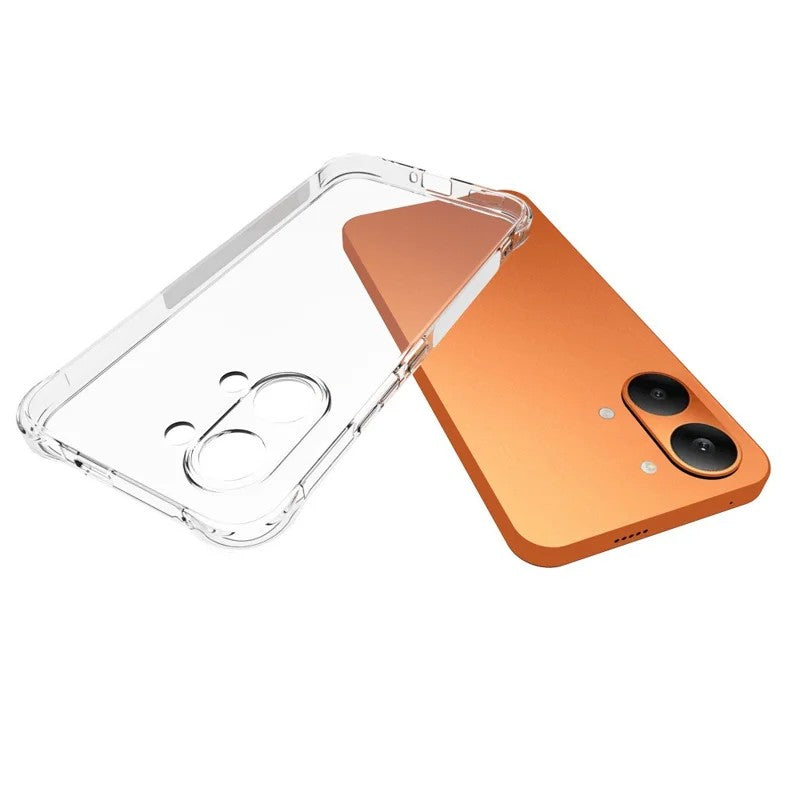 WANLONFENG For Xiaomi Redmi Turbo 5 Max 5G Clear TPU Case  TM Series 2.0mm Phone Back Cover