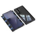 GKK For Samsung Galaxy Z TriFold 5G Clear Phone Case Magnetic Double Hinge Full Protection PC Cover