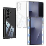 GKK For Samsung Galaxy Z TriFold 5G Clear Phone Case Magnetic Double Hinge Full Protection PC Cover