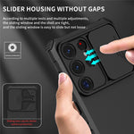 For Samsung Galaxy S26 Ultra Case Camera Slider PC + TPU Phone Cover with Kickstand