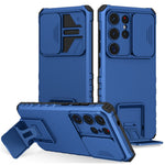 For Samsung Galaxy S26 Ultra Case Camera Slider PC + TPU Phone Cover with Kickstand