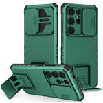 For Samsung Galaxy S26 Ultra Case Camera Slider PC + TPU Phone Cover with Kickstand