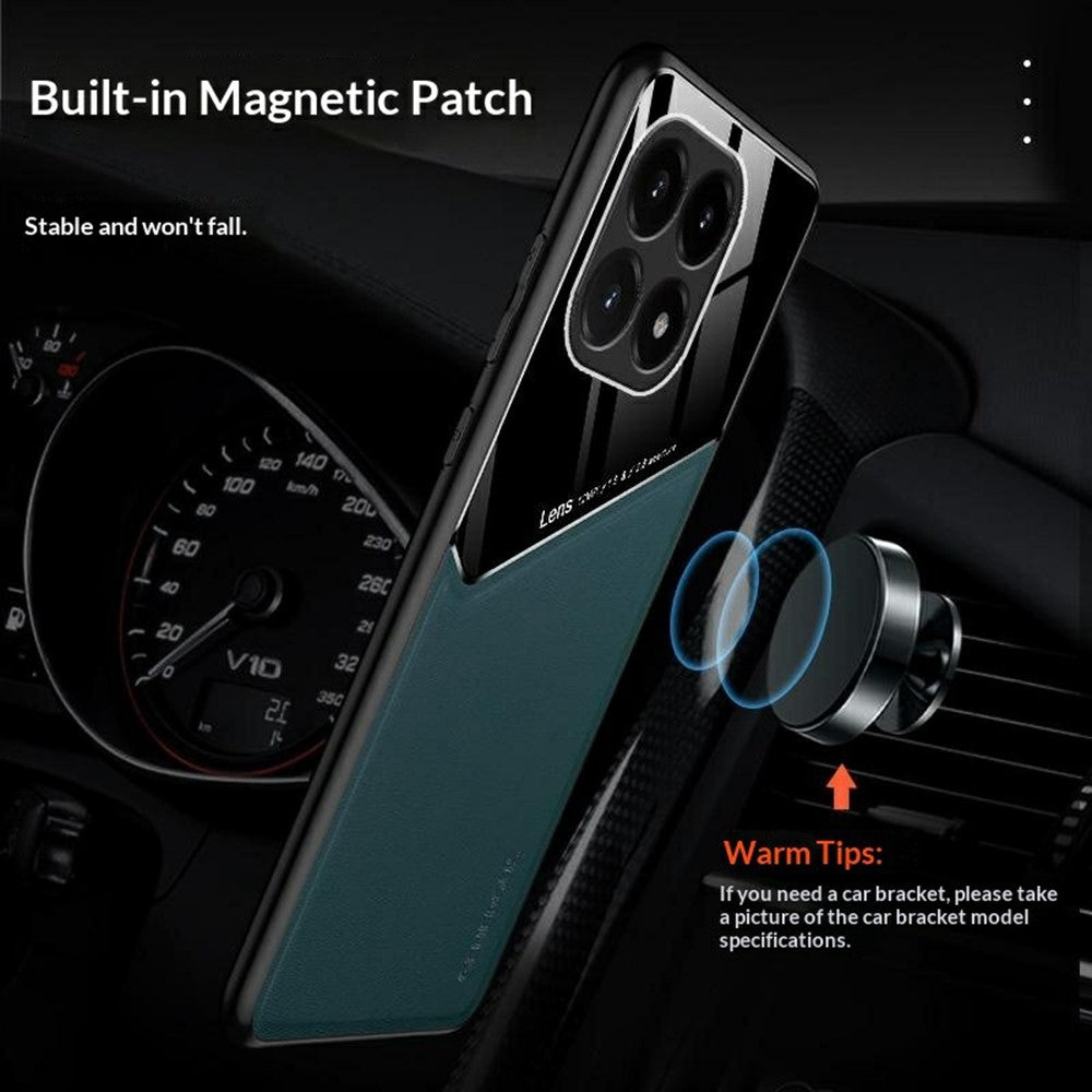 For Xiaomi 15T Case Precise Cutout Leather Coated PC + TPU Phone Back Cover Built-in Metal Sheet