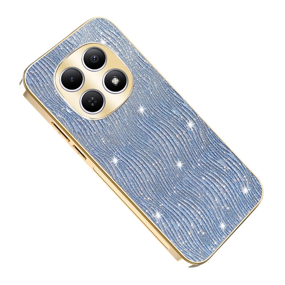 For Xiaomi Redmi Note 15 4G (Global) Case Electroplating Ripple Texture PU + TPU + PC Phone Back Cover