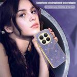 For Xiaomi Redmi Note 15 Pro 4G (Global) Case Electroplating Ripple Texture PU + TPU + PC Phone Back Cover