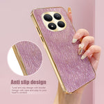 For Xiaomi Redmi Note 15 Pro 4G (Global) Case Electroplating Ripple Texture PU + TPU + PC Phone Back Cover