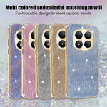 For Xiaomi Redmi Note 15 Pro 4G (Global) Case Electroplating Ripple Texture PU + TPU + PC Phone Back Cover