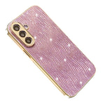 Til Samsung Galaxy A57 5G Etui Galvanisering Krusning Tekstur PU + TPU + PC Telefonbagcover