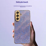Til Samsung Galaxy A57 5G Etui Galvanisering Krusning Tekstur PU + TPU + PC Telefonbagcover