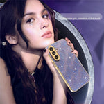 Til Samsung Galaxy A57 5G Etui Galvanisering Krusning Tekstur PU + TPU + PC Telefonbagcover