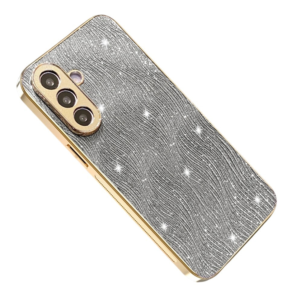 Til Samsung Galaxy A57 5G Etui Galvanisering Krusning Tekstur PU + TPU + PC Telefonbagcover