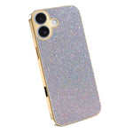 iPhone 17-skal med galvaniserat ram, gnistrande glitter, fallskyddande PC + TPU-mobilskal