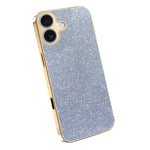 iPhone 17-skal med galvaniserat ram, gnistrande glitter, fallskyddande PC + TPU-mobilskal