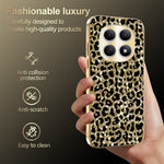 For Xiaomi Redmi Note 15 4G (Global) Case Electroplating Frame Leopard Pattern PC + TPU Hybrid Phone Cover