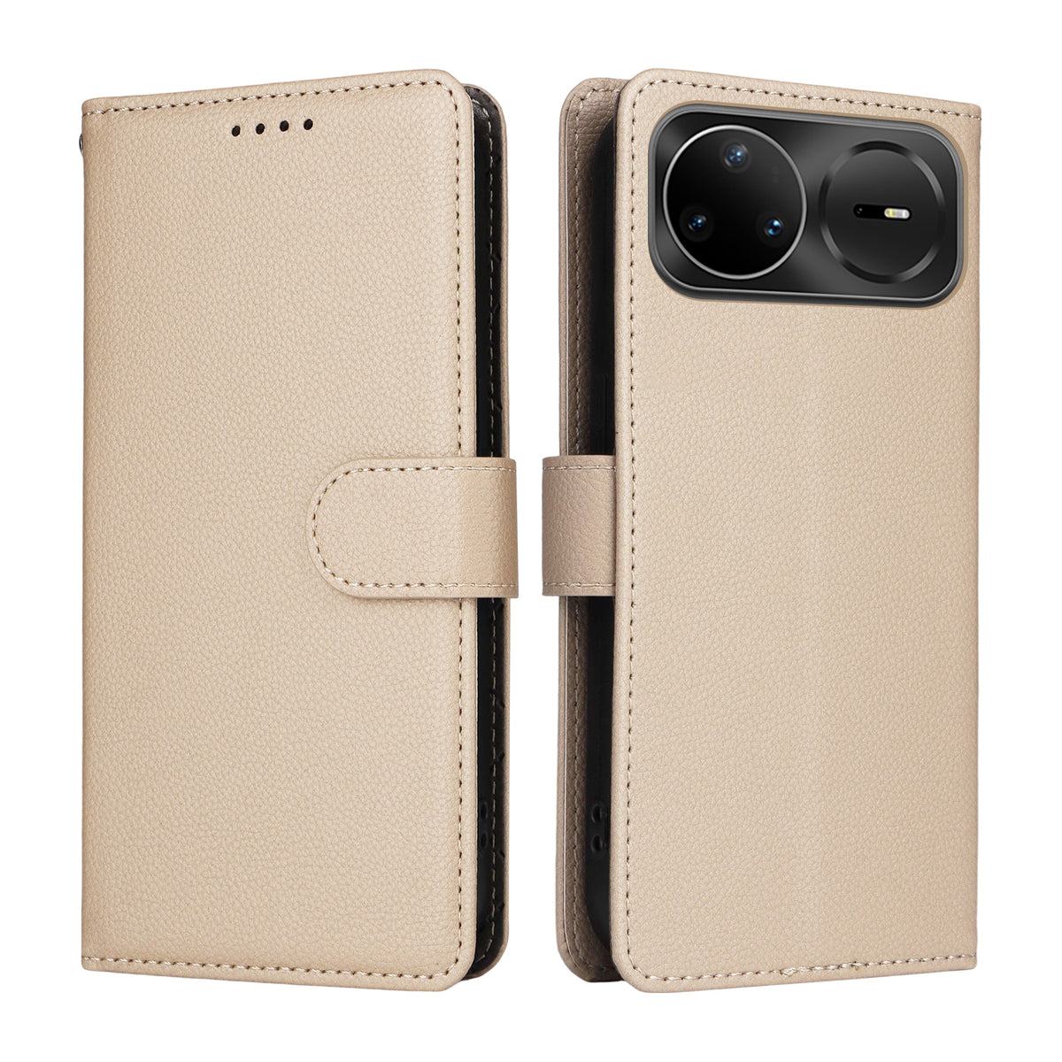 For Huawei nova 15 Ultra 5G / Huawei nova 15 Pro 5G Case RFID Blocking 3 Card Slots PU Leather Phone Cover with Wrist Strap