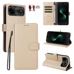 For Huawei nova 15 Ultra 5G / Huawei nova 15 Pro 5G Case RFID Blocking 3 Card Slots PU Leather Phone Cover with Wrist Strap
