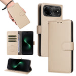 For Huawei nova 15 Ultra 5G / Huawei nova 15 Pro 5G Case RFID Blocking 3 Card Slots PU Leather Phone Cover with Wrist Strap