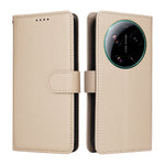 For Xiaomi 17 Ultra 5G Case RFID Blocking 3 Card Slots PU Leather Phone Cover with Wrist Strap