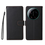 For Xiaomi 17 Ultra 5G Case RFID Blocking 3 Card Slots PU Leather Phone Cover with Wrist Strap