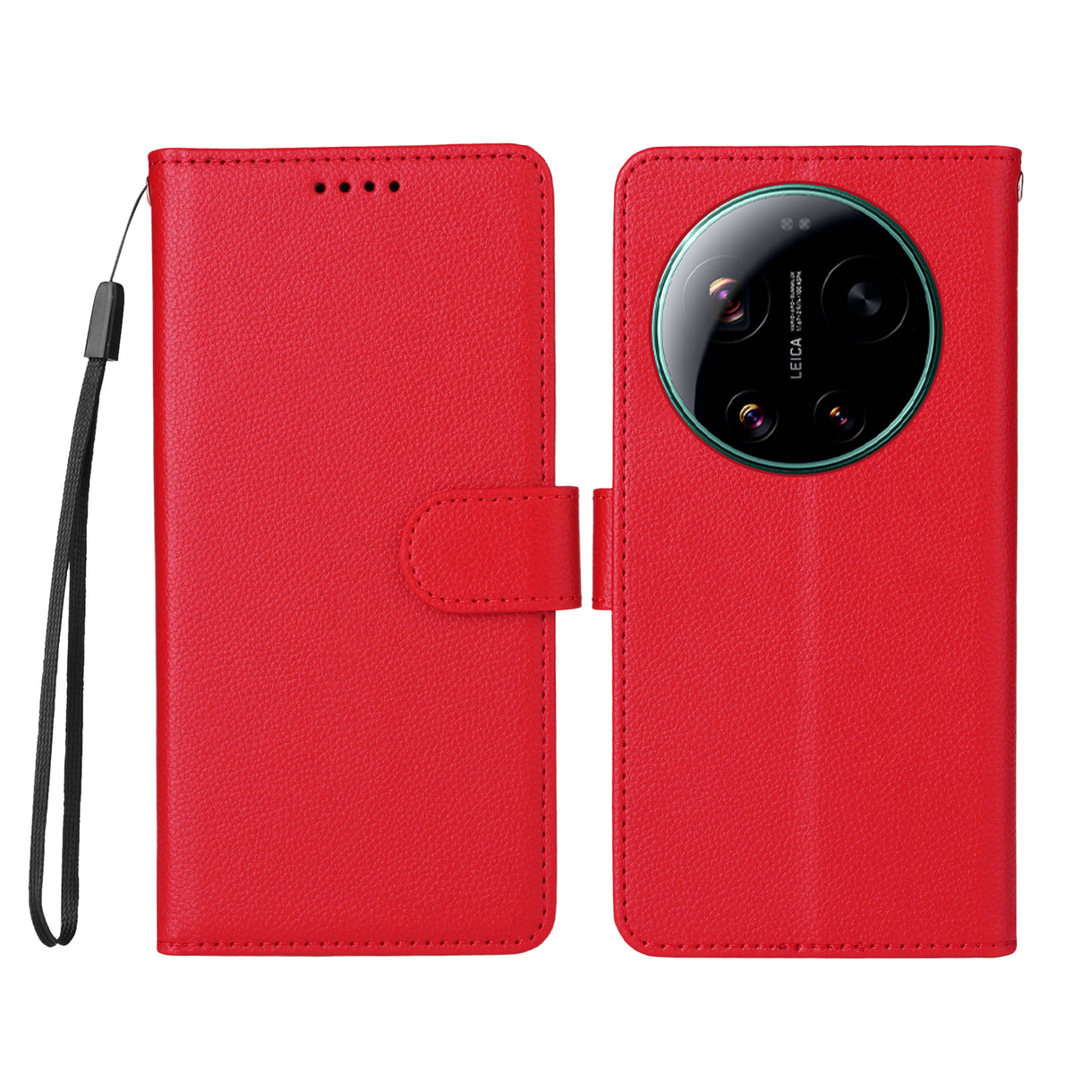 For Xiaomi 17 Ultra 5G Case RFID Blocking 3 Card Slots PU Leather Phone Cover with Wrist Strap