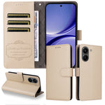 For Xiaomi Poco X8 Pro 5G / Xiaomi Redmi Turbo 5 5G Case RFID Blocking 3 Card Slots PU Leather Phone Cover with Wrist Strap