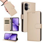 For Xiaomi Redmi Turbo 5 Max 5G Case RFID Blocking 3 Card Slots PU Leather Phone Cover with Wrist Strap