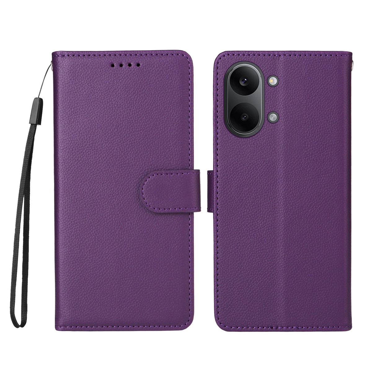 For Xiaomi Redmi Turbo 5 Max 5G Case RFID Blocking 3 Card Slots PU Leather Phone Cover with Wrist Strap