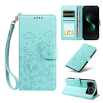 For Huawei nova 15 Ultra 5G / Huawei nova 15 Pro 5G Case RFID Blocking Imprinted Dog Pattern PU Leather Phone Cover with Wrist Strap