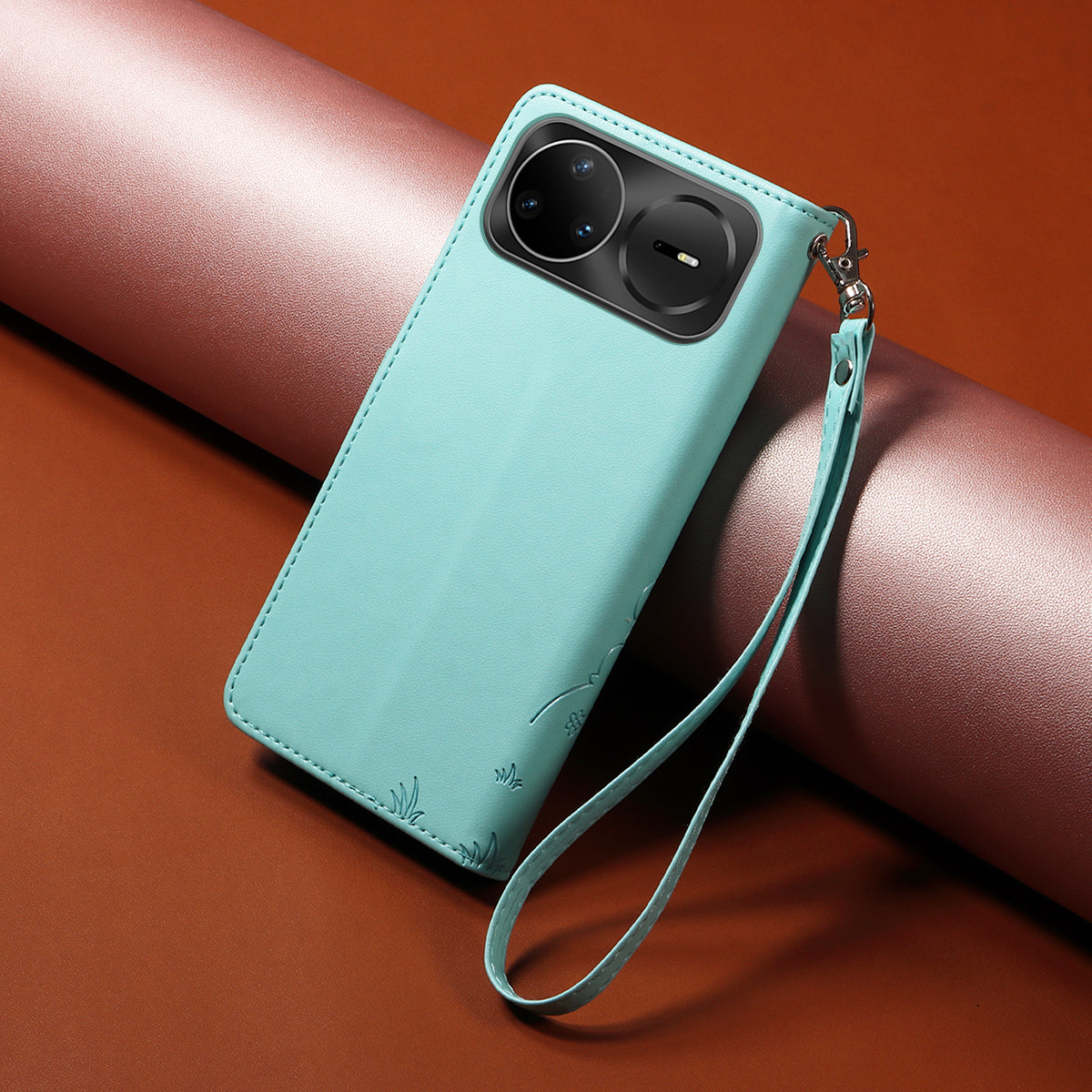 For Huawei nova 15 Ultra 5G / Huawei nova 15 Pro 5G Case RFID Blocking Imprinted Dog Pattern PU Leather Phone Cover with Wrist Strap