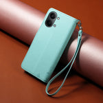 For Xiaomi Redmi Turbo 5 Max 5G Case RFID Blocking Imprinted Dog Pattern PU Leather Phone Cover with Wrist Strap