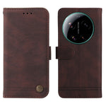 Xiaomi 17 Ultra 5G Läderplånboksfodral Skin Touch mobilfodral Stativ med Rem