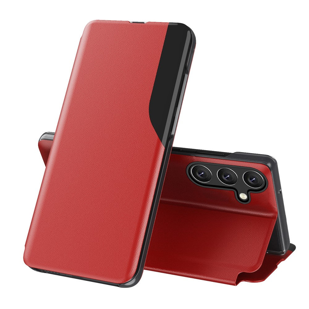 For Samsung Galaxy A37 5G Phone Case View Window Folio Flip PU Leather Stand Cover