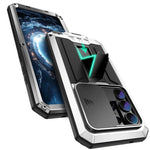 R-JUST For Samsung Galaxy S26 Ultra Case PC + Silicone + Metal Back Cover with Tempered Glass Film