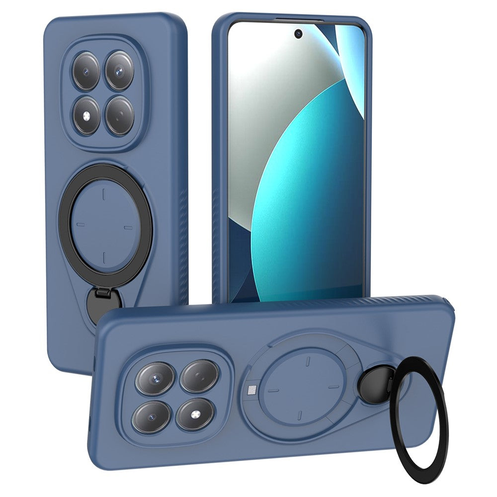 For Xiaomi Redmi Note 15 Pro 4G (Global) Magnetic Case Rotating Kickstand TPU PC Phone Cover