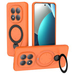 For Xiaomi Redmi Note 15 Pro 4G (Global) Magnetic Case Rotating Kickstand TPU PC Phone Cover