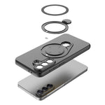 For Samsung Galaxy A57 5G Magnetic Case Rotating Kickstand TPU PC Phone Cover