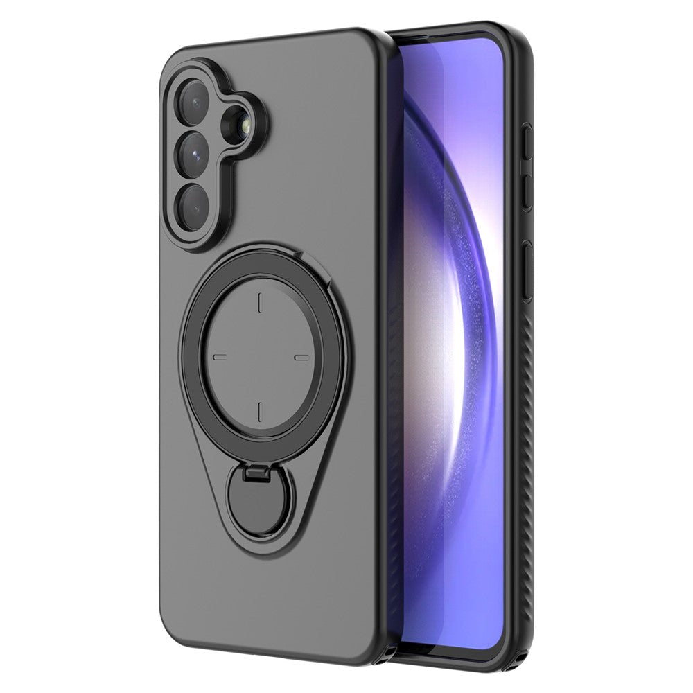 For Samsung Galaxy A57 5G Magnetic Case Rotating Kickstand TPU PC Phone Cover